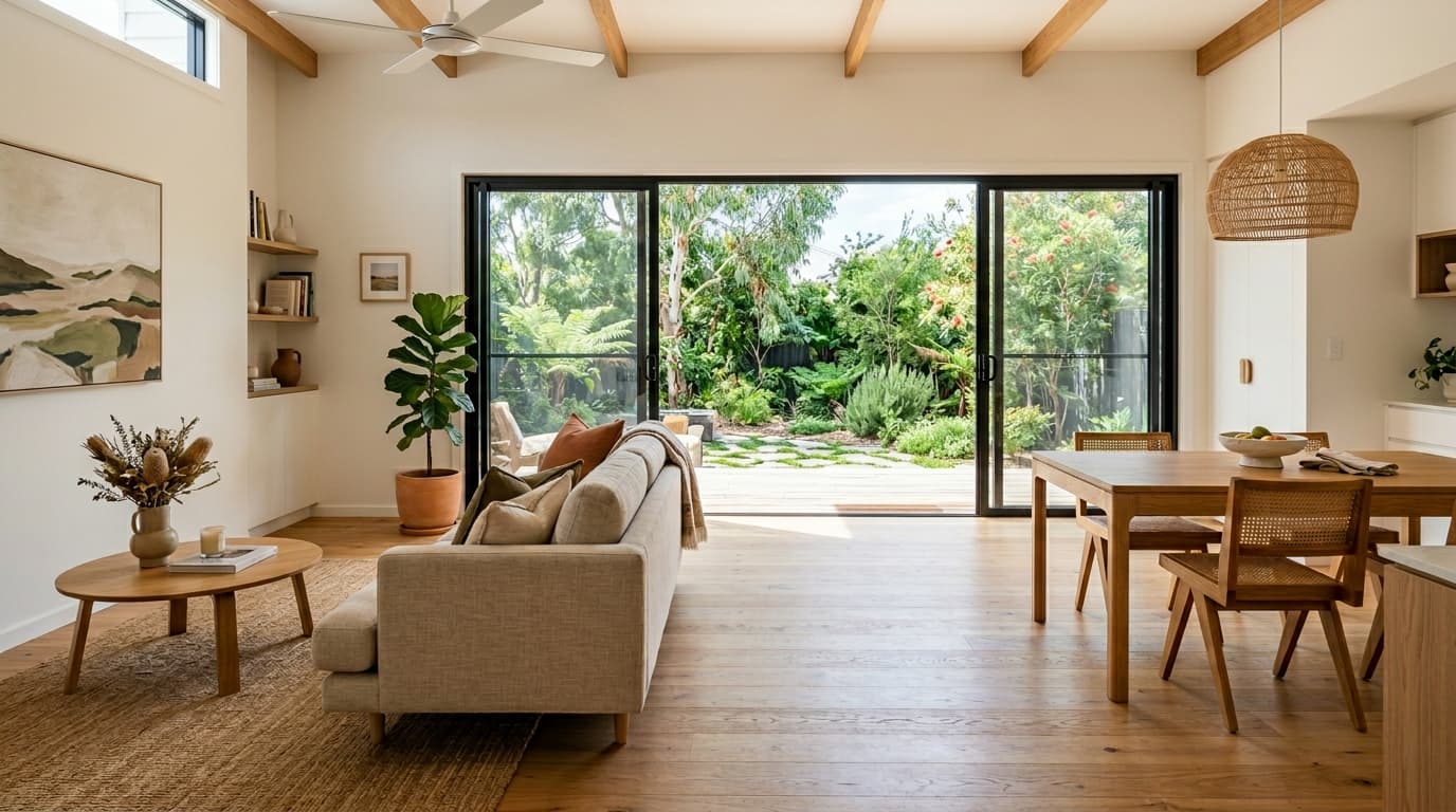 Newly finished full house renovation in a modern Australian home.