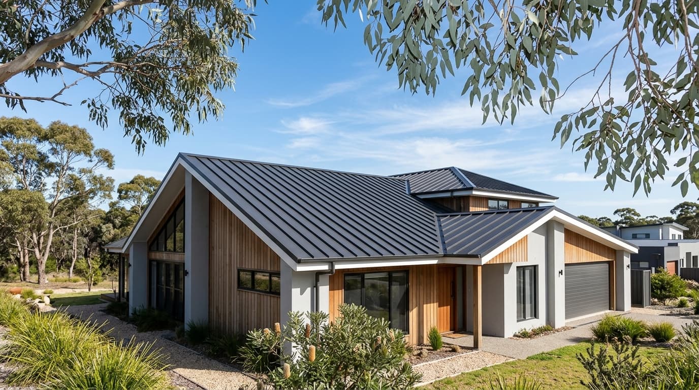 Newly finished roofing in a modern Australian home.